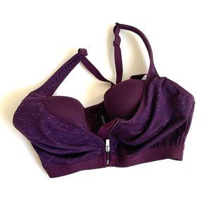 New Maroon Burgundy VSX by Victoria's Secret Underwire workout bra tank 34C